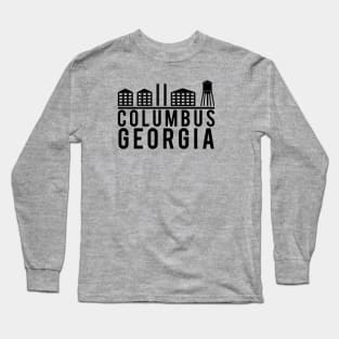 Columbus Georgia Skyline Logo Long Sleeve T-Shirt